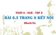 Bài 6.3 trang 8 Toán 6 Tập 2 Kết nối tri thức